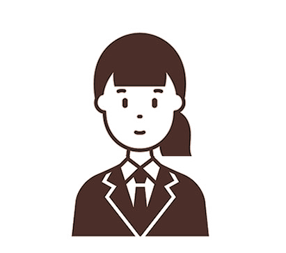 スーツを着た女性のイラスト
